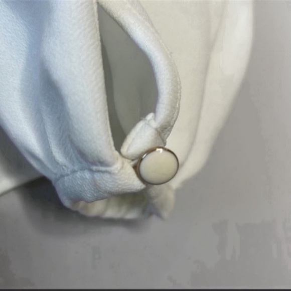 NWT Sezane Ivy Blouse In Ecru - Picture 9 of 14